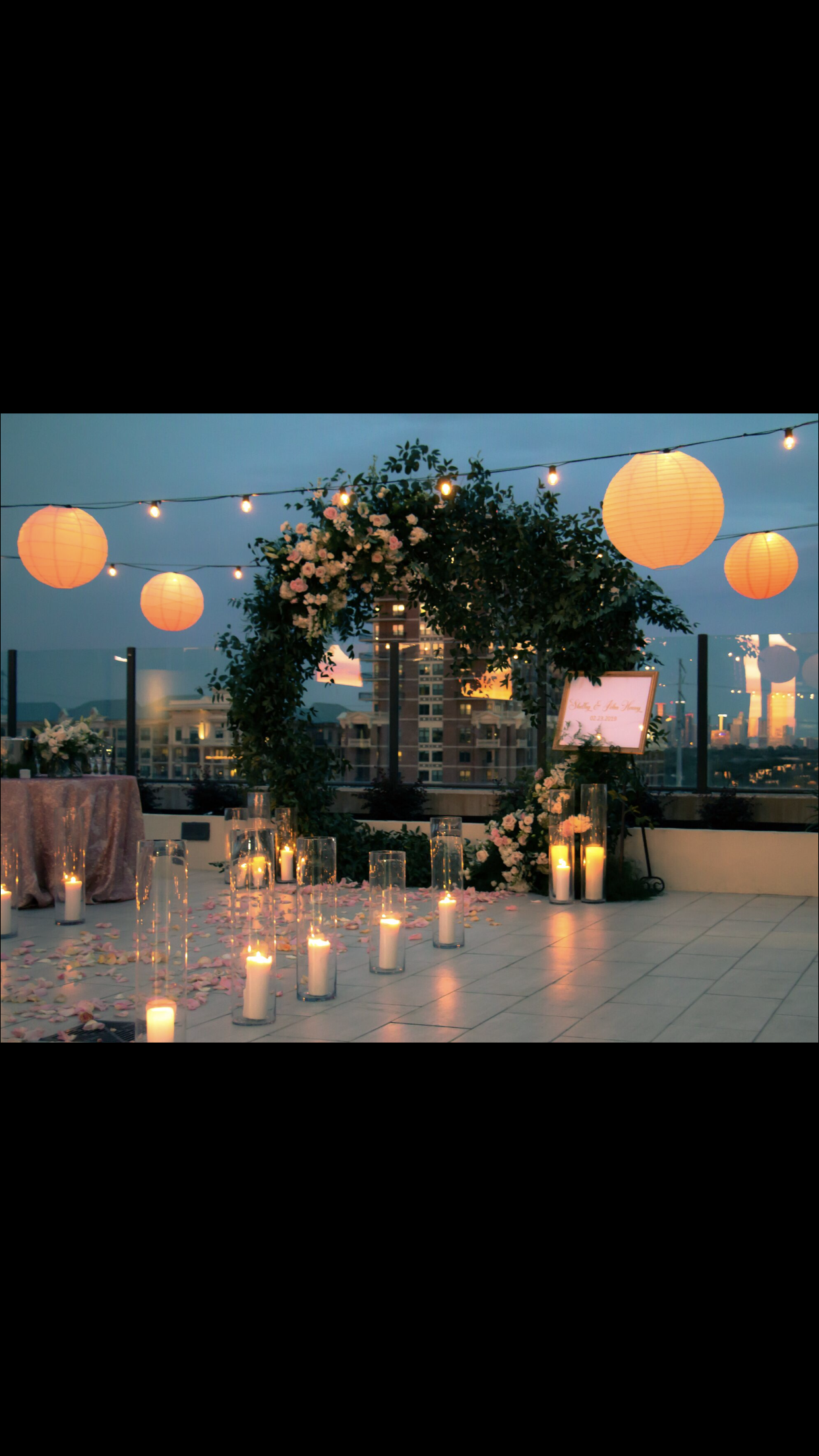 Rooftop Proposal Decor