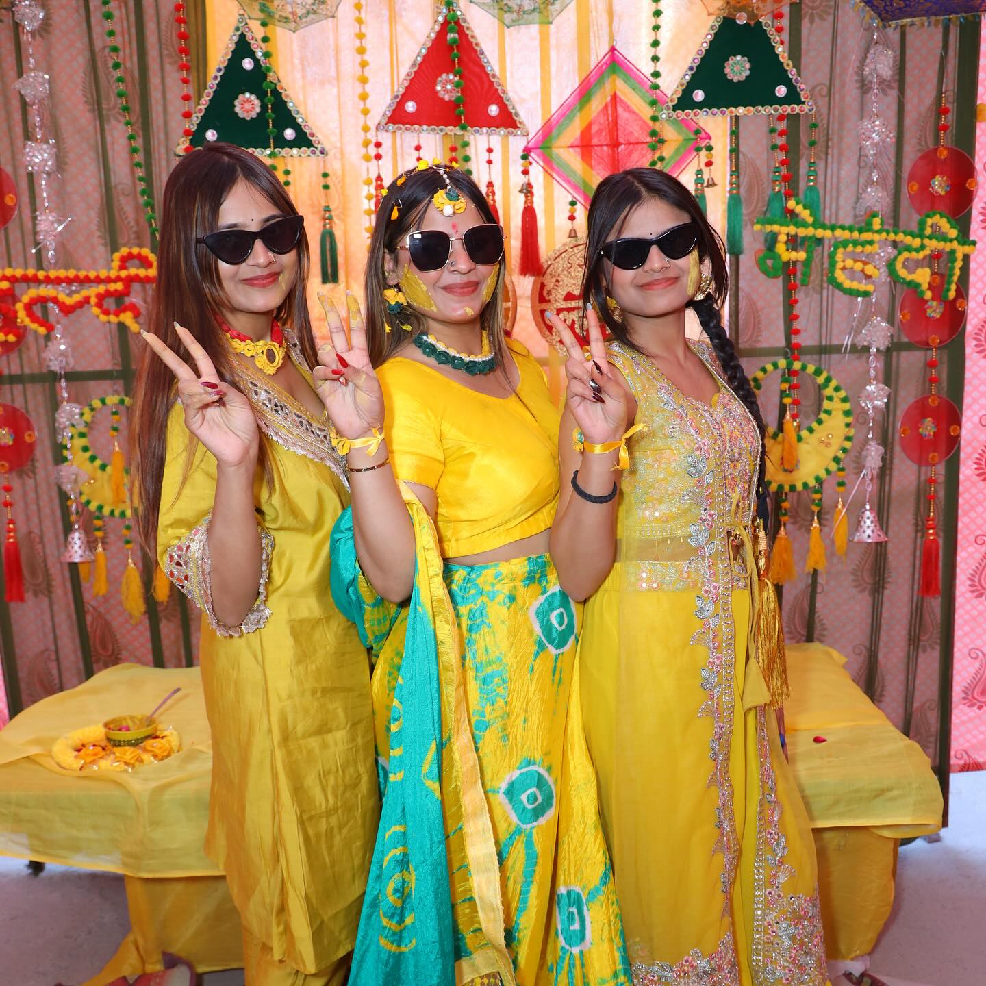 Marigold Haldi Backdrop